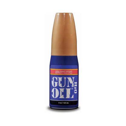 GUN OIL H2O water-based lubricant in sleek black bottle