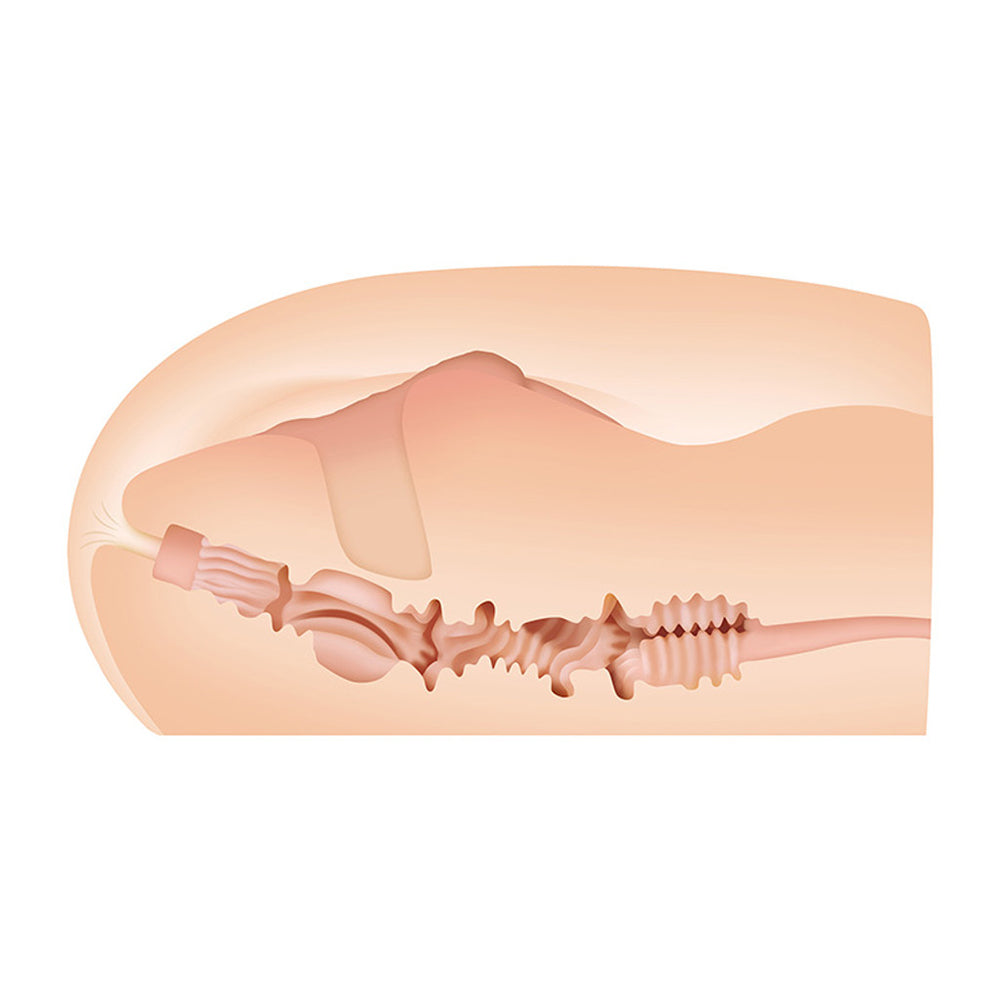 Lifelike Sasha Grey stroker with dual channels for solo play