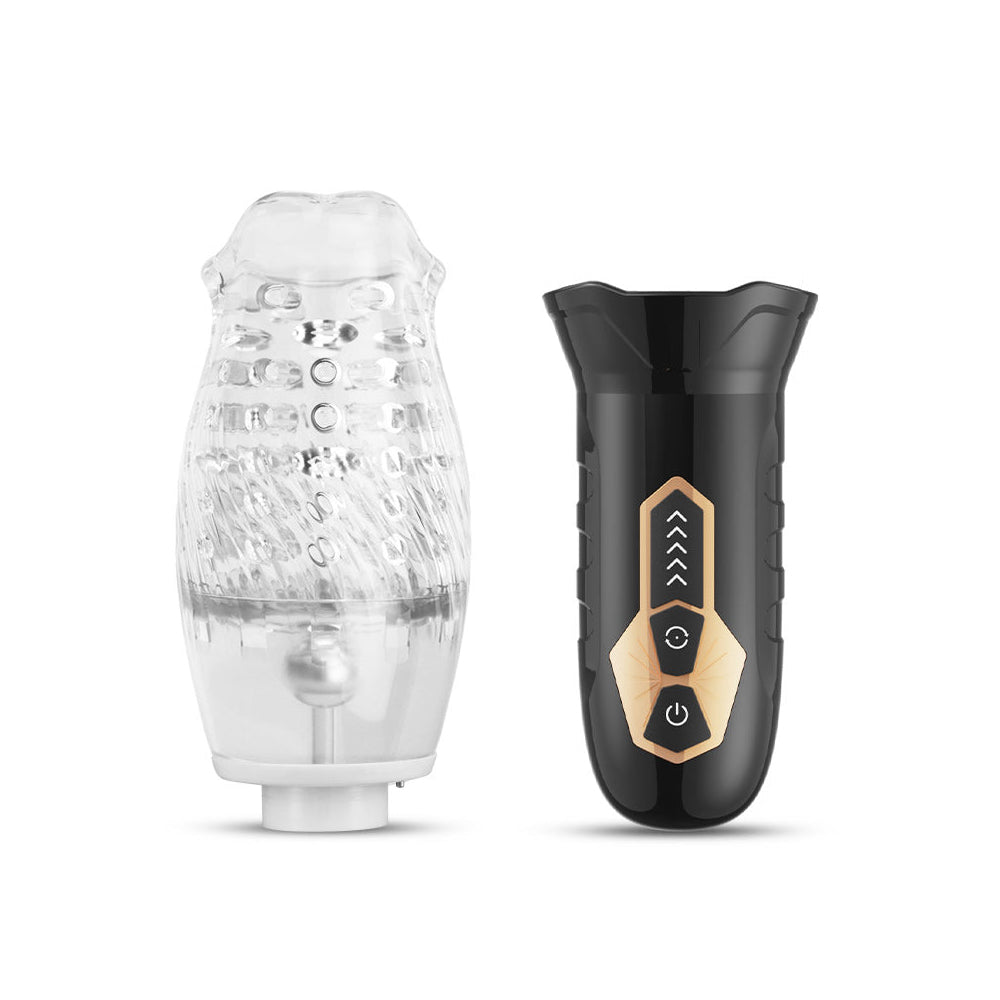 USB rechargeable male masturbator with detachable cup