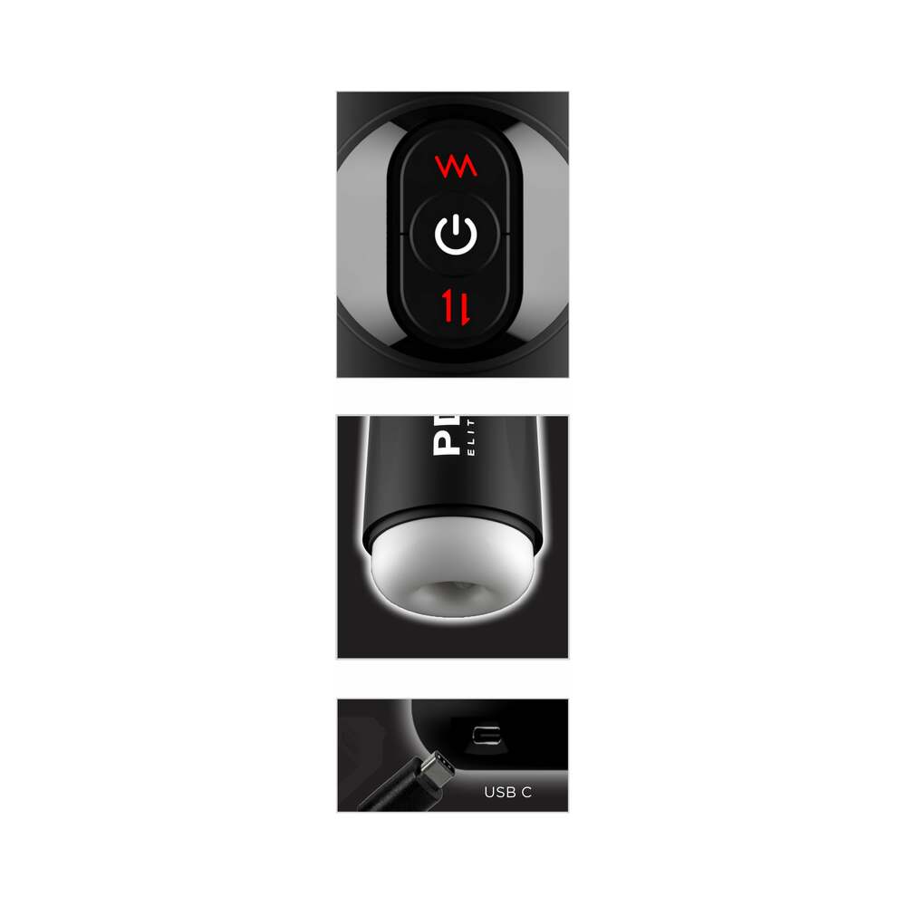 Thrusting stroker for automatic up-and-down motion