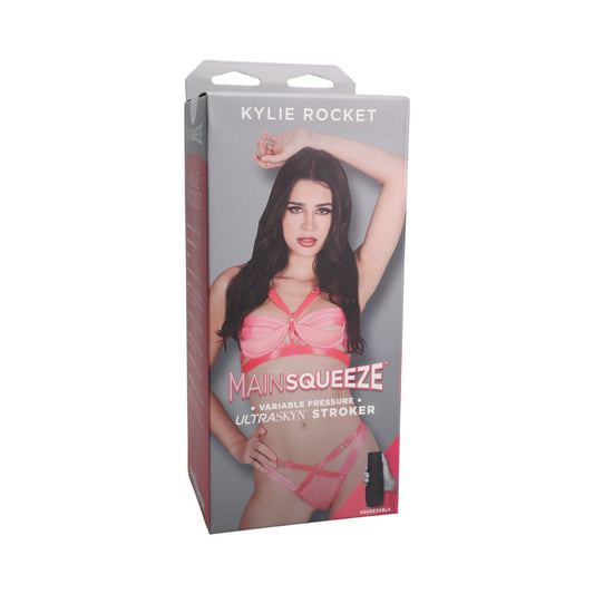 Kylie Rocket ULTRASKYN pocket pussy stroker in beige vanilla color