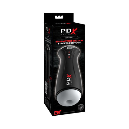 PDX ELITE Fap-Gasm stroker with LED display and black exterior